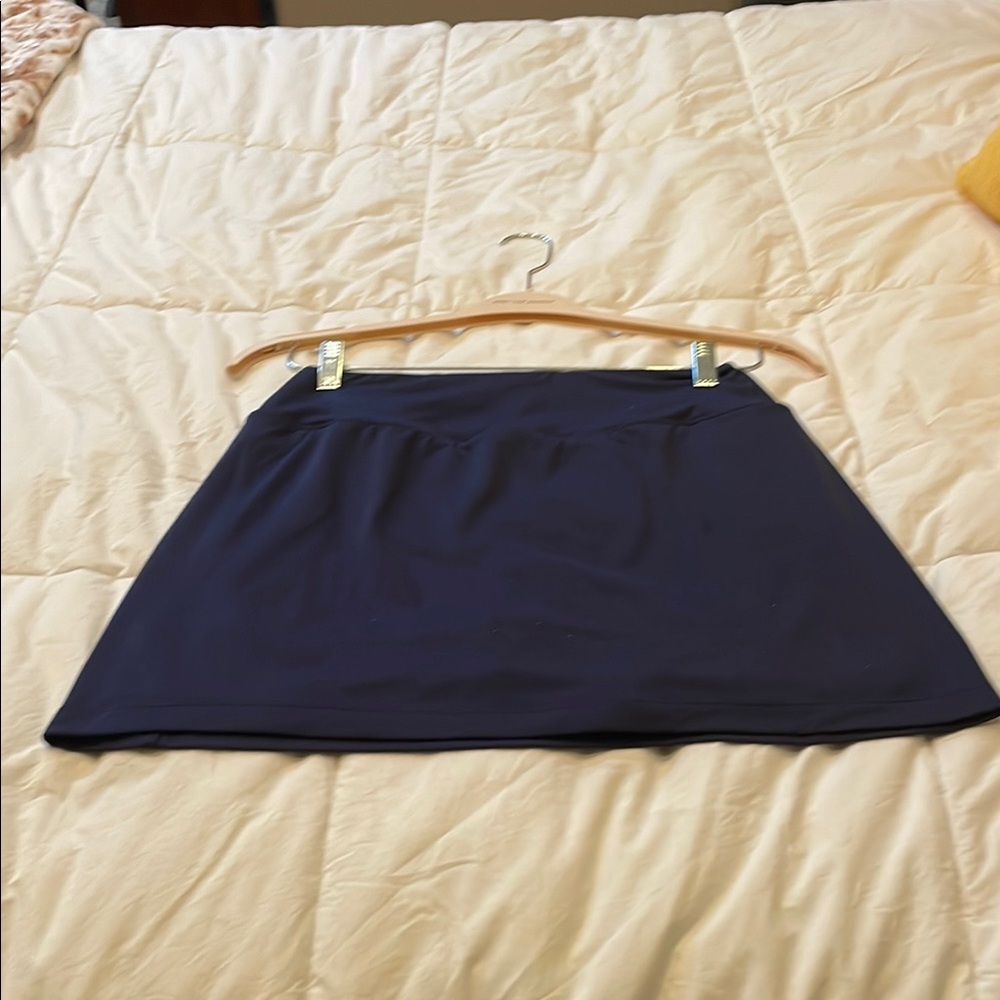 Blue Skort Mini Skirt for Casual Wear